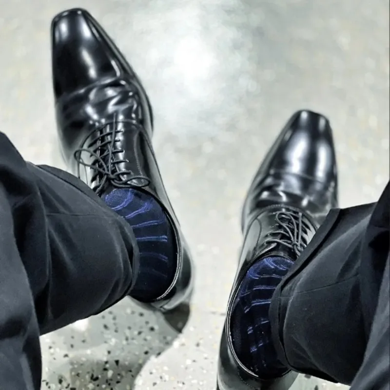 Men Formal Wear Pinterest - Men Striped Socks Man Ultra Thin
