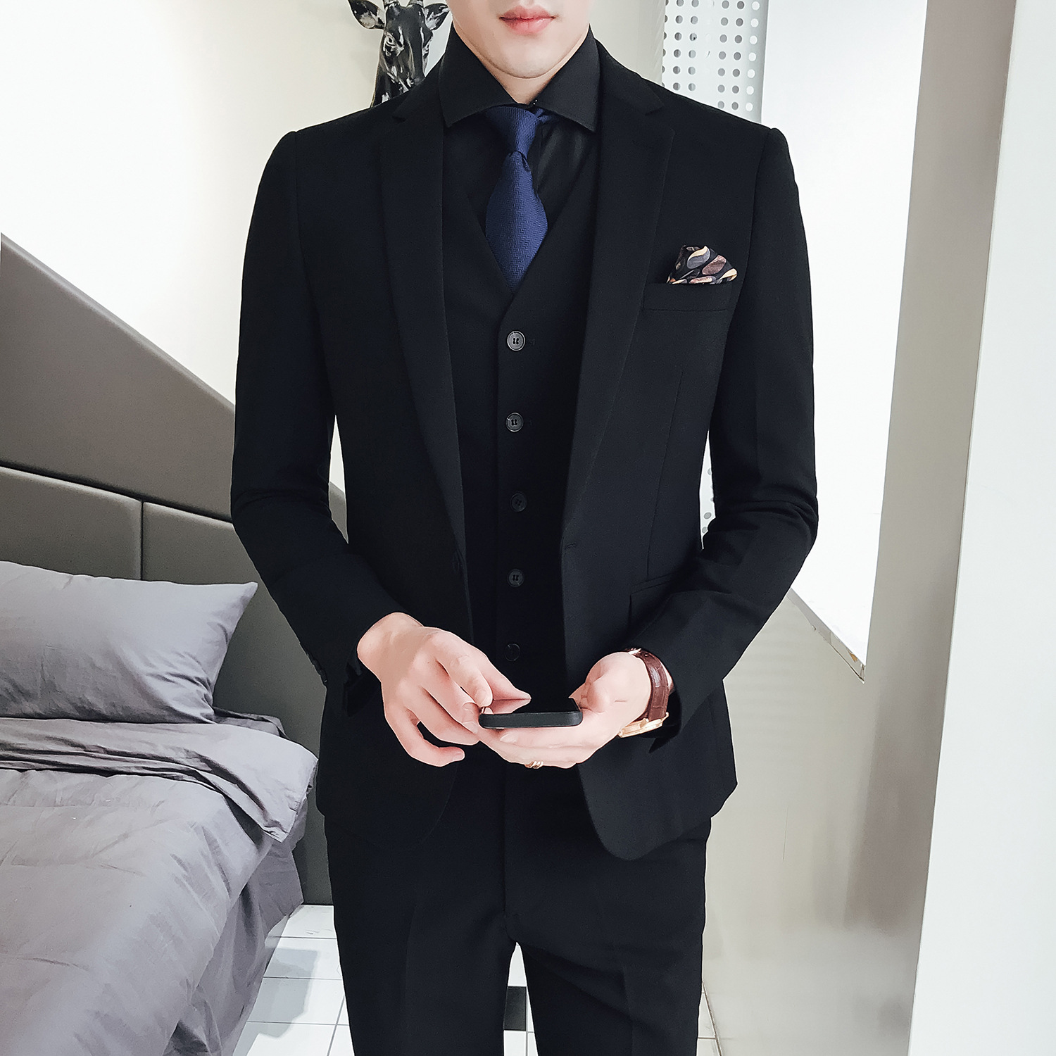 Men'S Formal Wear Not Suit - Three Piece Suit for Men, Korean