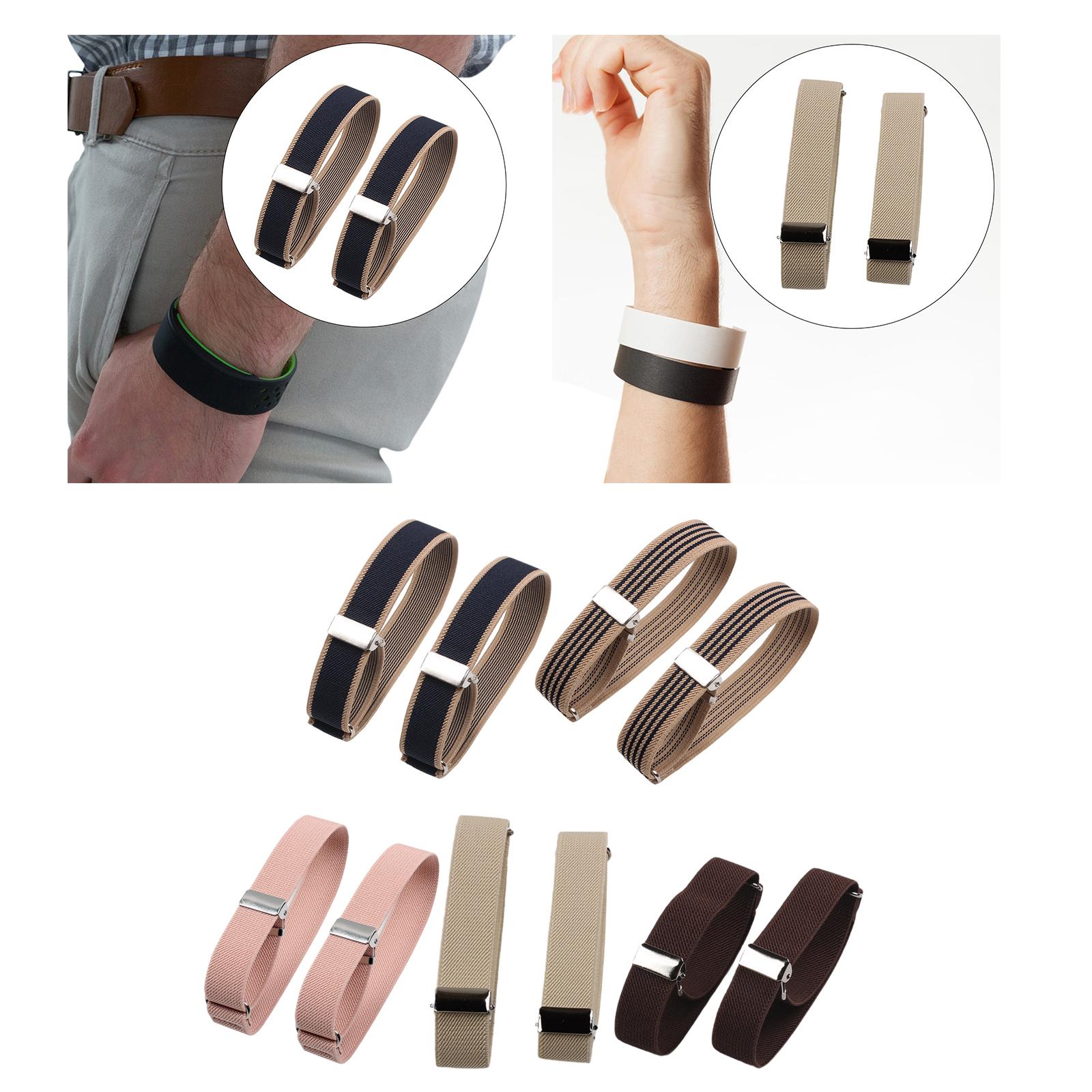 Men'S Formal Wear With Suspenders - Elastic Armbands Stretch Sleeve Holders Adjustable