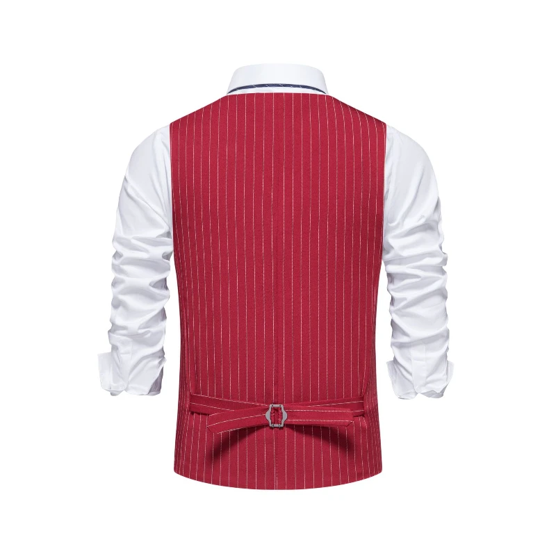 2026 New Red Striped Suit Vest - đánh giá và giá Khaki Formal Wear Men