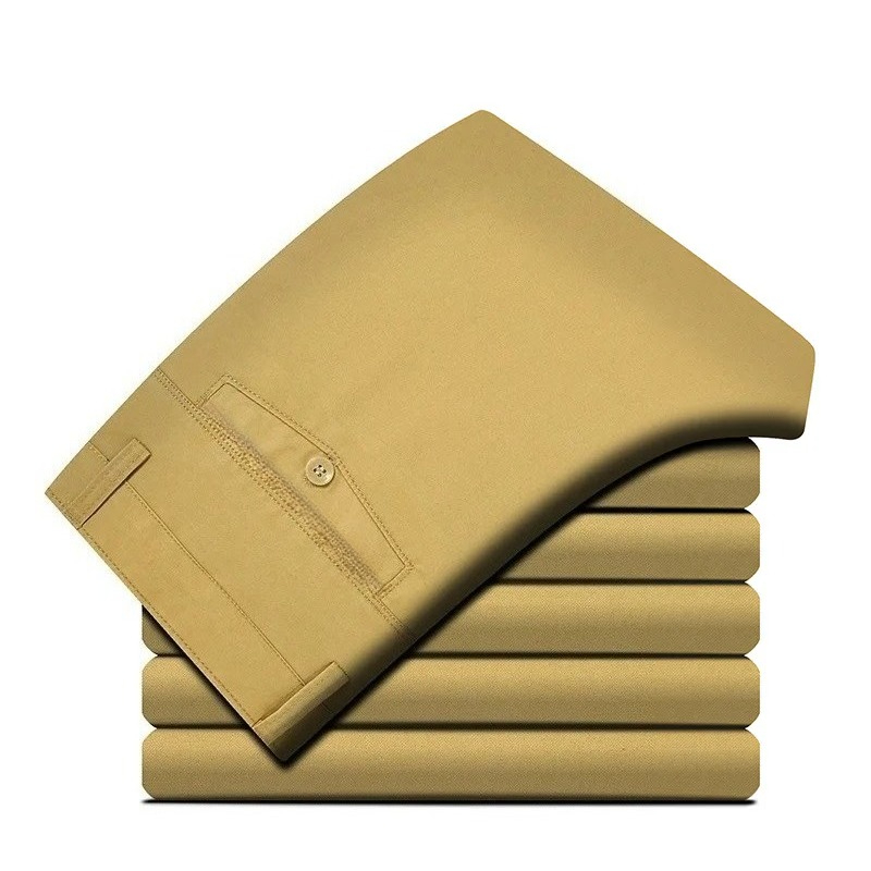 100 Cotton Men's Casual Pant S - đánh giá và giá Khaki Formal Wear Men