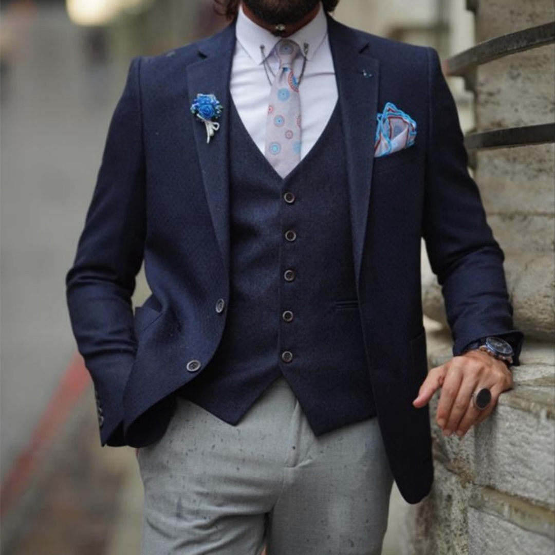 Elegant Men's Suits Navy Blue  - đánh giá và giá Men'S Formal Wear Not Suit
