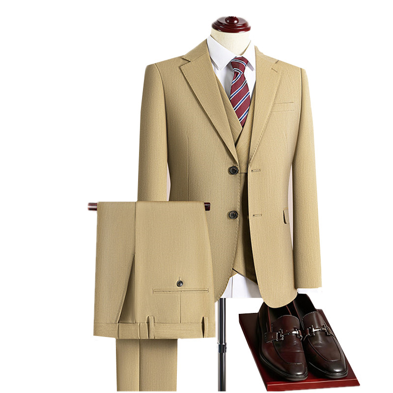 Men's Khaki 3-Piece Slim Fit B - đánh giá và giá Khaki Formal Wear Men