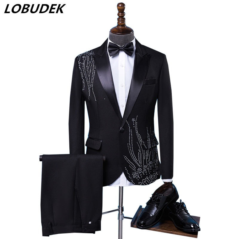Men's Slim Fit Formal Suit wit - đánh giá và giá Men Formal Wear Black And White