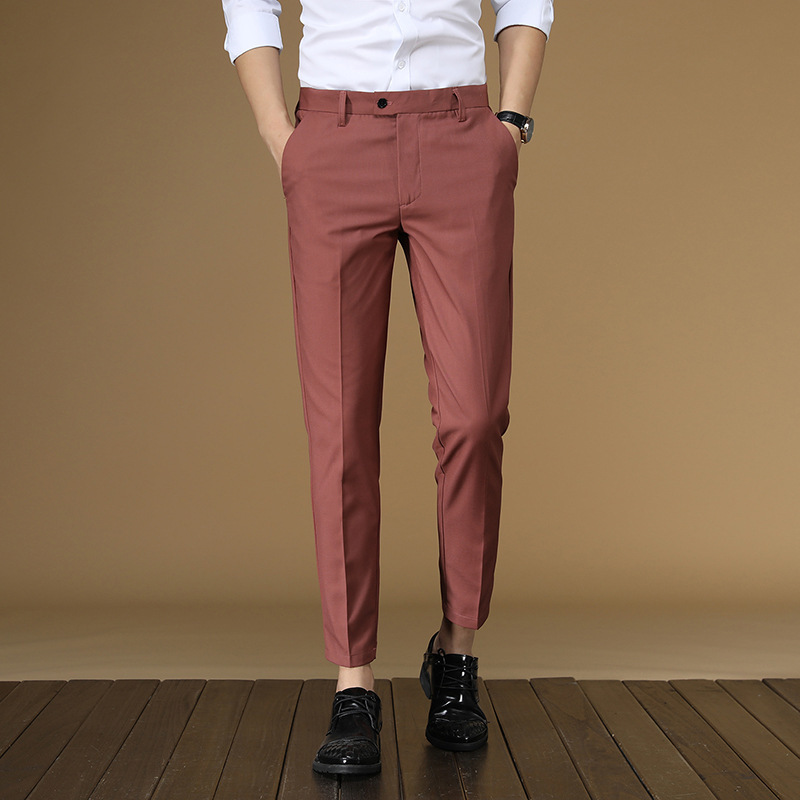 Bộ Đồ Mùa Hè Quần Áo Đỏ Quần K - đánh giá và giá Khaki Formal Wear Men