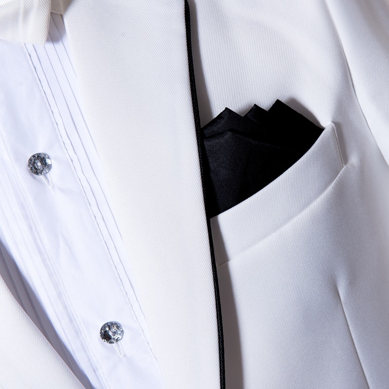 New Men's White Business Casua - đánh giá và giá Men Formal Wear Black And White