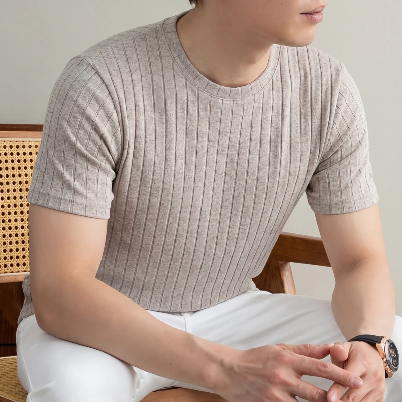 Business Casual Ribbed T Shirt - đánh giá và giá Men Formal Wear Pinterest