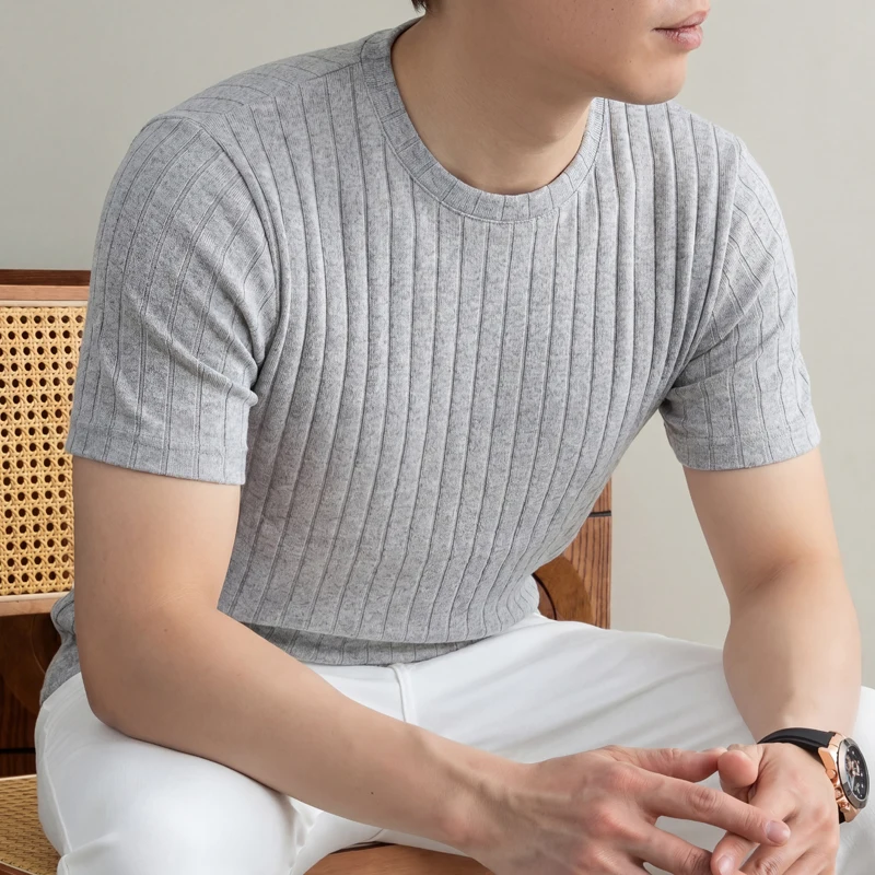 Business Casual Ribbed T Shirt - đánh giá và giá Men Formal Wear Pinterest