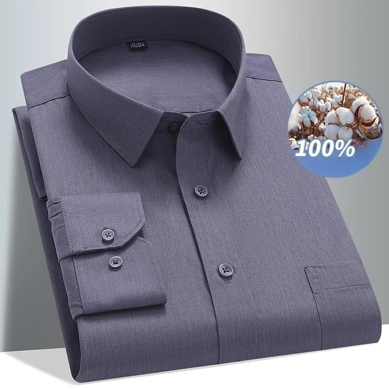 8XL 100 Cotton Long Sleeve Shi - đánh giá và giá Men Formal Wear Black And White
