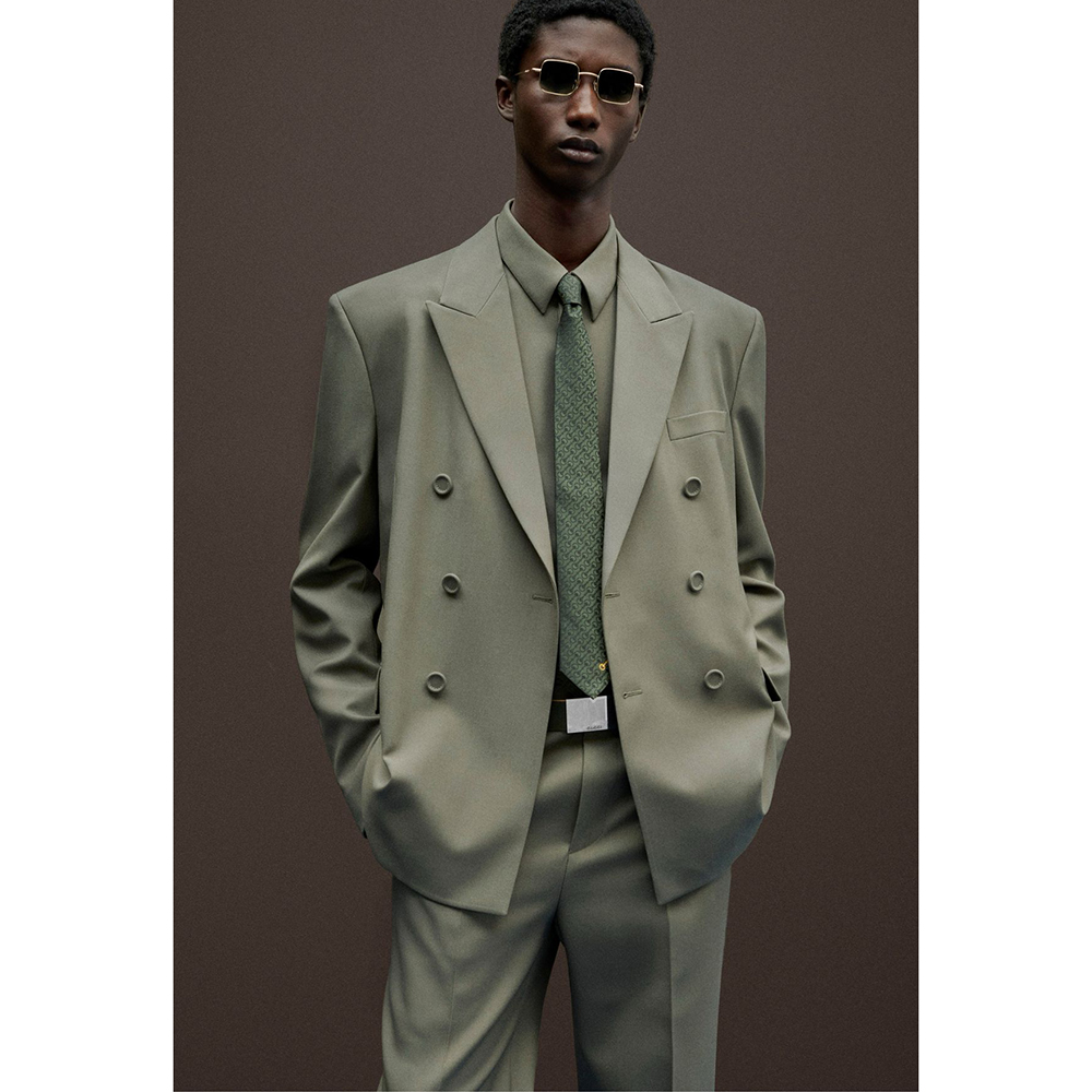 Men's Double-Breasted Suit 2 P - đánh giá và giá Khaki Formal Wear Men