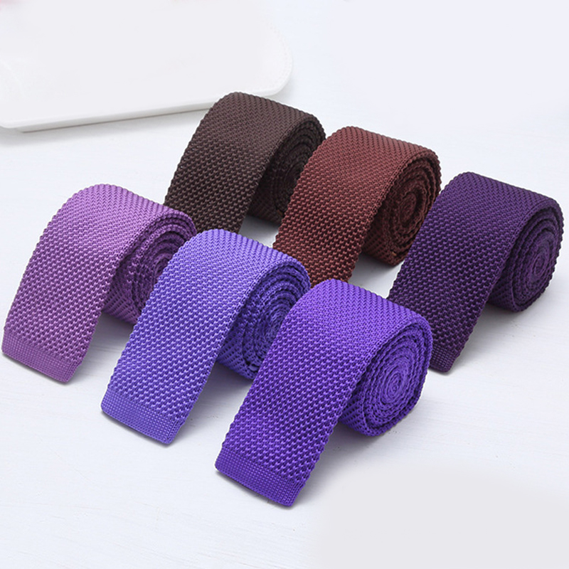 6cm Solid Black White Knitted  - đánh giá và giá Men Formal Wear Black And White