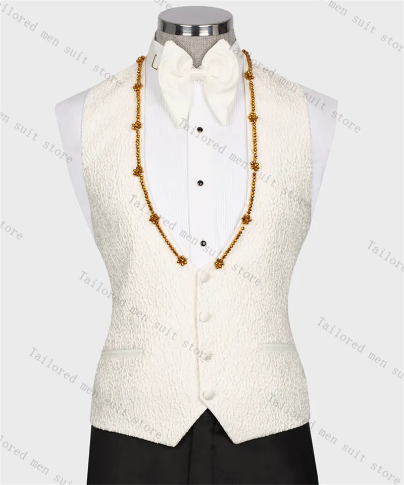 Groom Men Suits Pants Set 2 Pc - đánh giá và giá Men Formal Wear Black And White