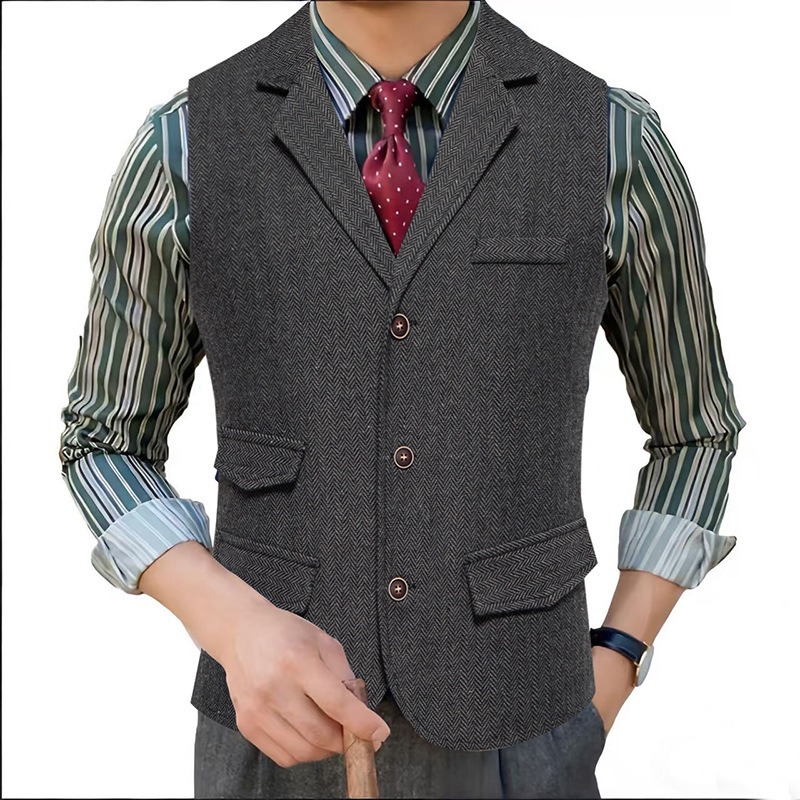 Men's Herringbone Tweed Suit V - đánh giá và giá Men'S Formal Wear Waistcoat