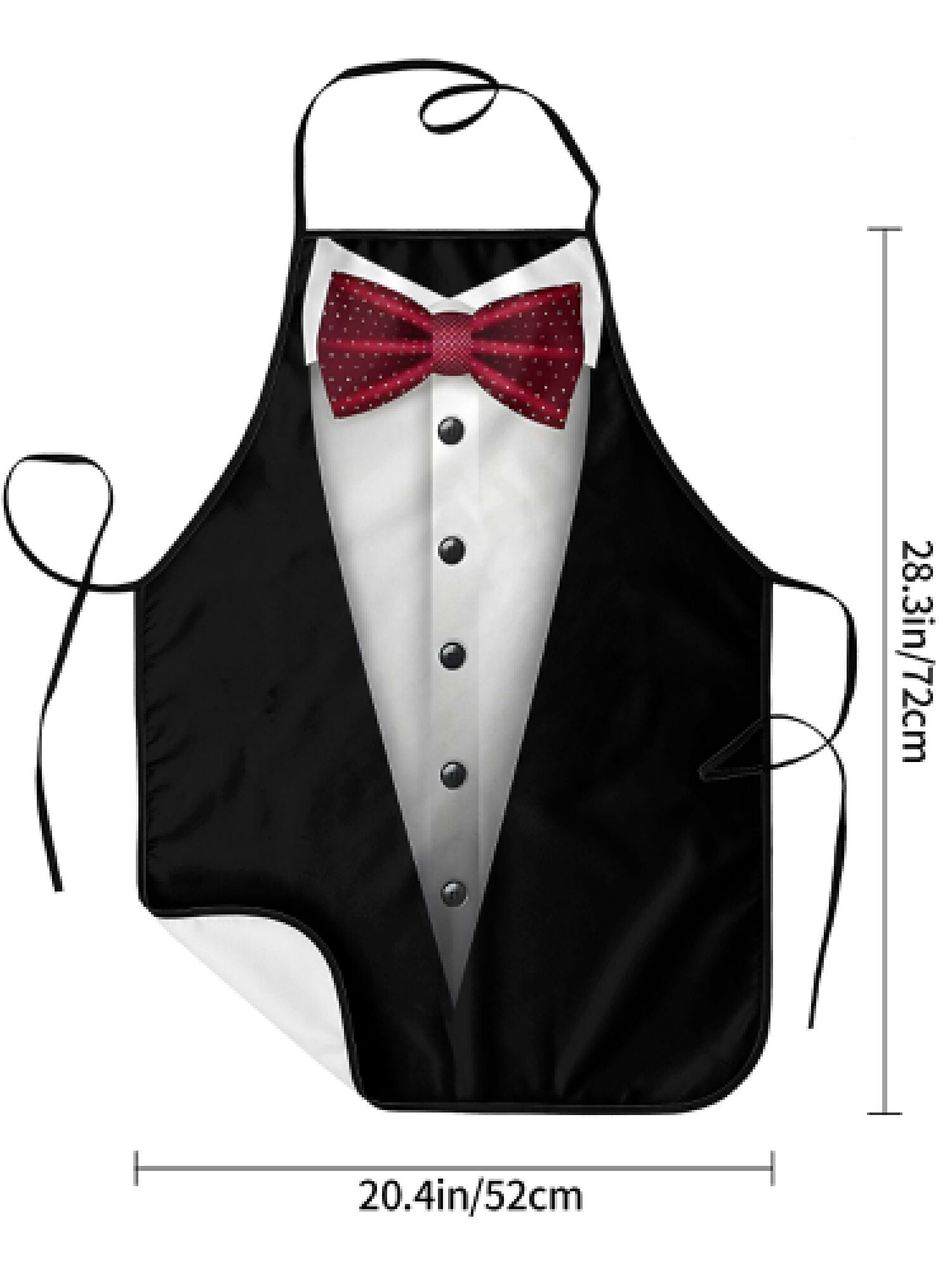 Tuxedo Apron Red Bow Tie Kitch - đánh giá và giá Men Formal Wear Black And White