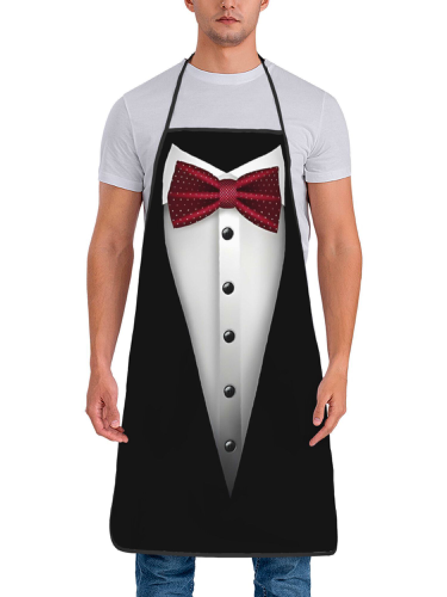 Tuxedo Apron Red Bow Tie Kitch - đánh giá và giá Men Formal Wear Black And White