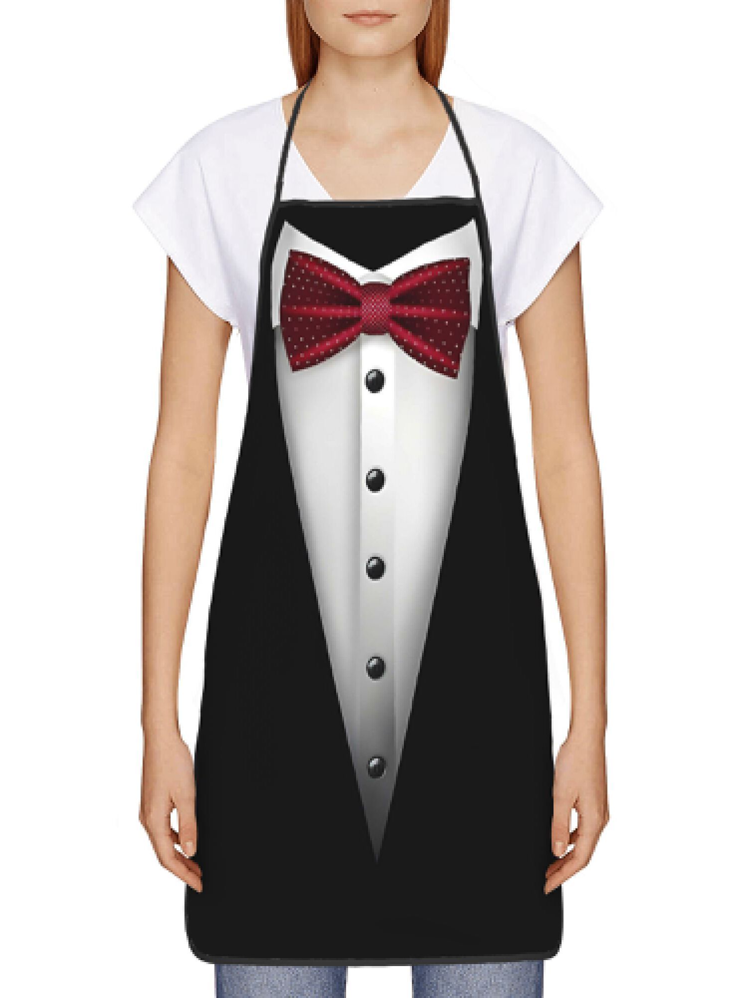 Tuxedo Apron Red Bow Tie Kitch - đánh giá và giá Men Formal Wear Black And White